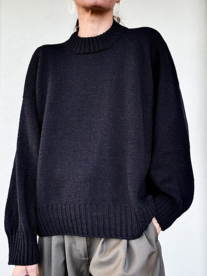 Refined Shoulder Sweater | afslappet elegant i Lovely Merino Treat fra Rosy Green Wool