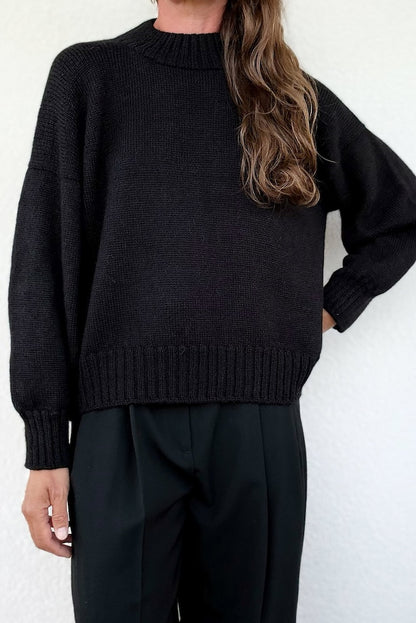 Refined Shoulder Sweater | afslappet elegant i Lovely Merino Treat fra Rosy Green Wool