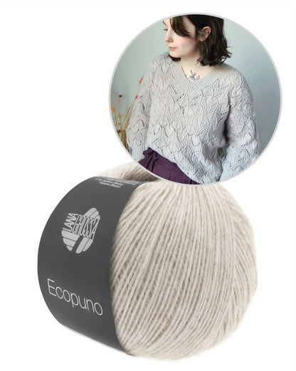 Audrey Borrego Oleander Sweater mit Ecopuno von Lana Grossa 15