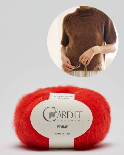Olivia Slipover | avec de fines tresses en Prime de Cardiff Cashmere