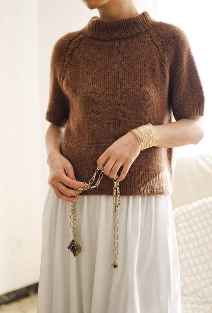Olivia Slipover | avec de fines tresses en Prime de Cardiff Cashmere