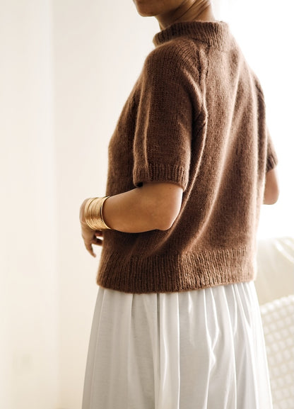 Olivia Slipover | avec de fines tresses en Prime de Cardiff Cashmere