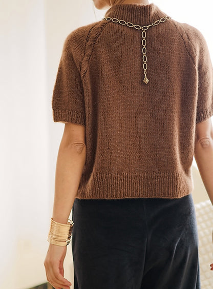 Olivia Slipover | avec de fines tresses en Prime de Cardiff Cashmere