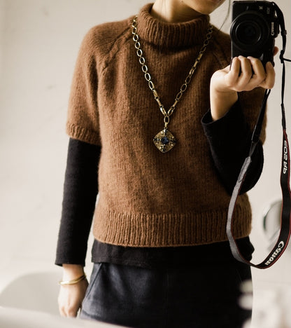 Olivia Slipover | avec de fines tresses en Prime de Cardiff Cashmere