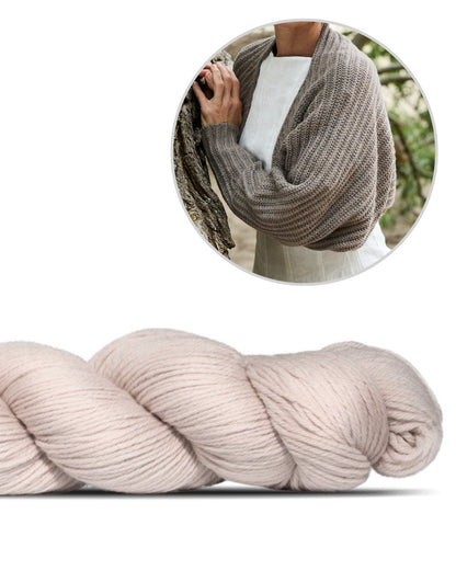 Open Horizon Bolero | super polyvalent, tricoté en Cheeky Merino Joy de Rosy Green Wool