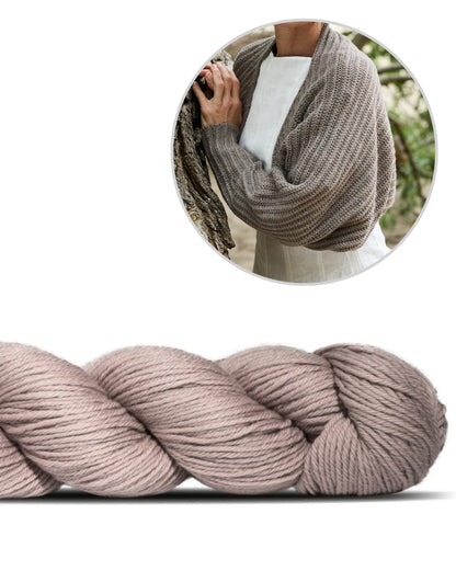 Open Horizon Bolero | super polyvalent, tricoté en Cheeky Merino Joy de Rosy Green Wool