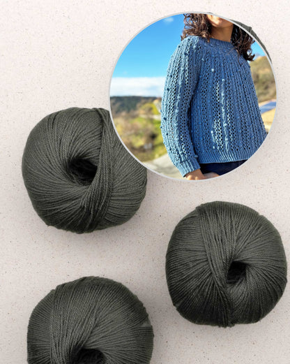 Oskia Sweater | silky textured pattern