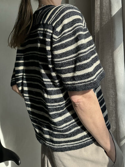 Direction Loop Tee | Oversized stripes made from Wild & Soft and Cashmere Lace by Gepard Garn