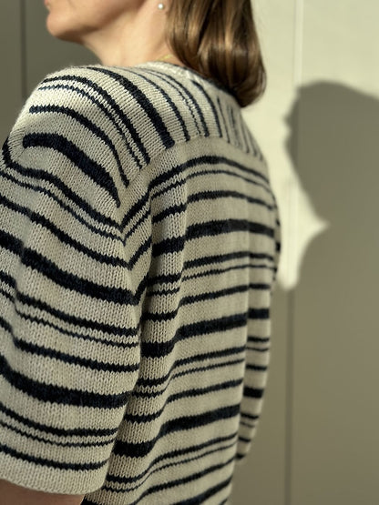 Direction Loop Tee | Oversized stripes made from Wild & Soft and Cashmere Lace by Gepard Garn