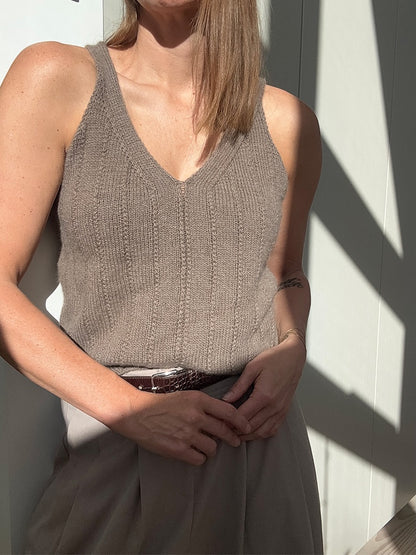 Flow Loop Top | delicate stripes made from Classic Cashmere by Cardiff