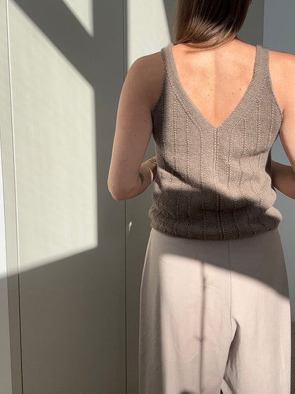 Flow Loop Top | delicate stripes made from Classic Cashmere by Cardiff