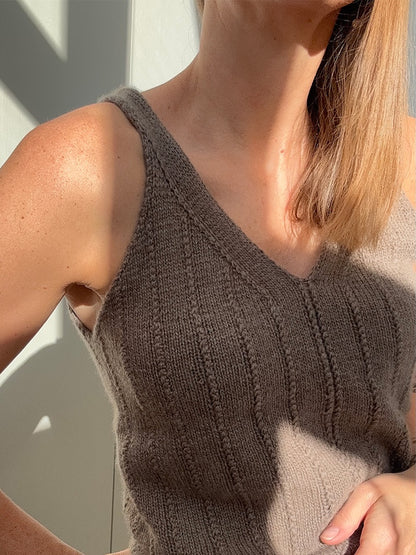 Flow Loop Top | delicate stripes made from Classic Cashmere by Cardiff