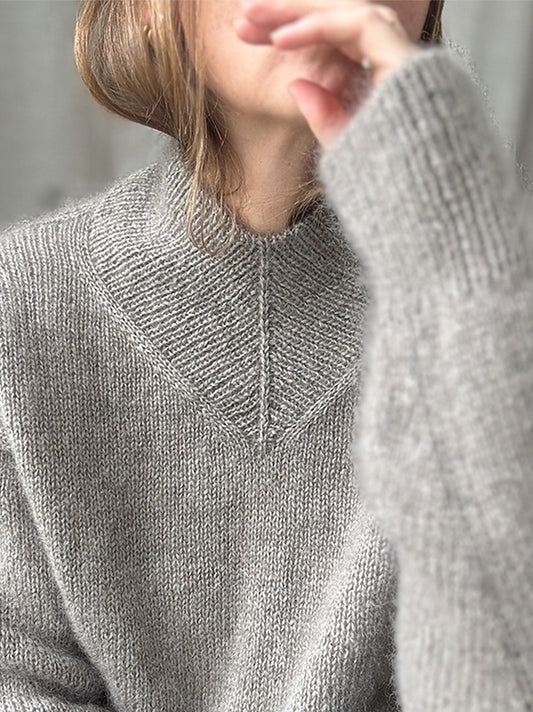 High V Loop Sweater | pull oversize décontracté en mérinos et mohair de soie douce par Other Loops