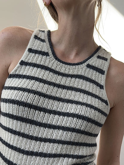 Lined Loop Top | Charming stripes made from Wild & Soft by Gepard Garn