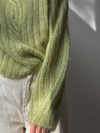Twist Light Loop Sweater | zarte Zöpfe aus Soft Silk Mohair von Knitting for Olive