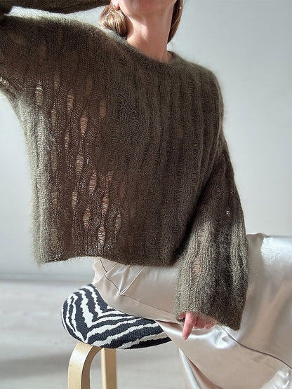 Ripple Loop Sweater | zarte Mohairbluse aus Le Petit Silk & Mohair von Biches & Bûches