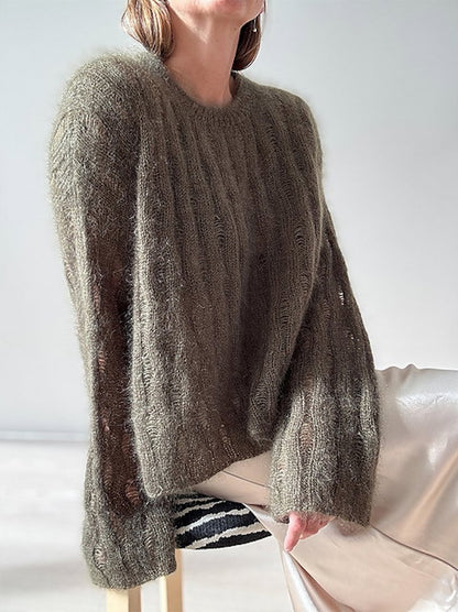 Ripple Loop Sweater | zarte Mohairbluse aus Le Petit Silk & Mohair von Biches & Bûches