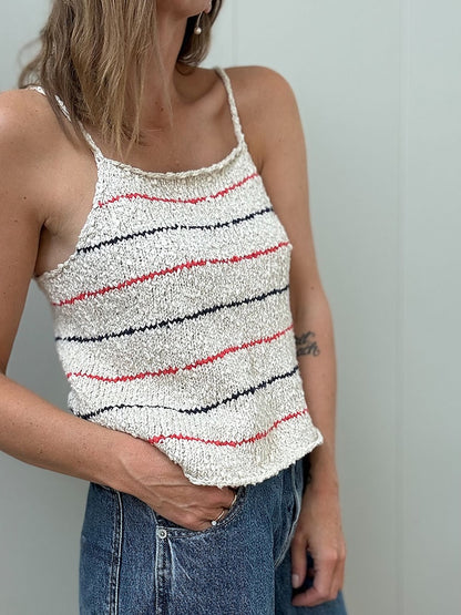 Sea Loop Top | zarte Streifen aus Cottonwaves von Gepard Garn