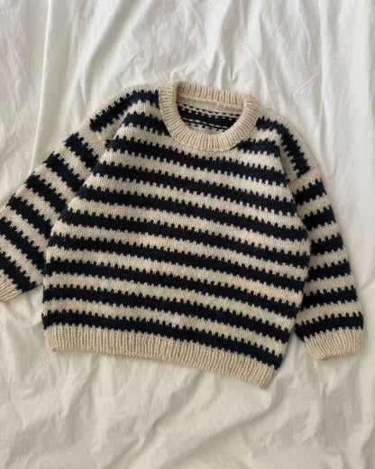 Otto Sweater Kids | Rayures contrastées avec Atlas de Sandnes Garn
