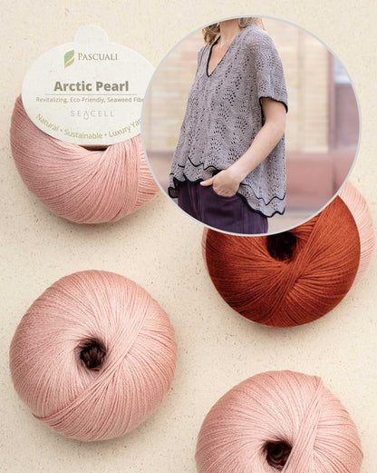 Oyster Shirt | Fine wave pattern from Arctic Pearl by Pascuali