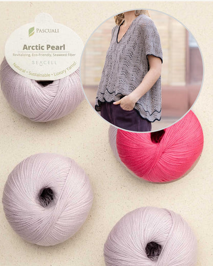 Oyster Shirt | Fine wave pattern from Arctic Pearl by Pascuali