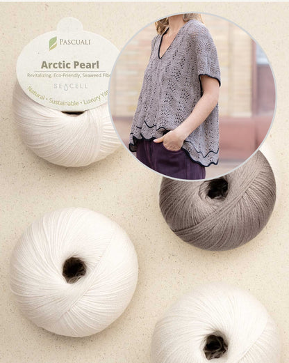 Oyster Shirt | Fine wave pattern from Arctic Pearl by Pascuali