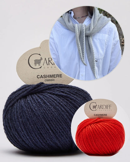 Phoebe Scarf | super easy from Classic Cashmere by Cardiff Cashmere