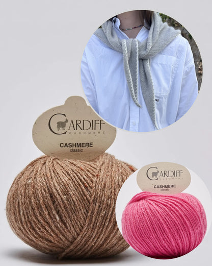 Phoebe Scarf | super easy from Classic Cashmere by Cardiff Cashmere