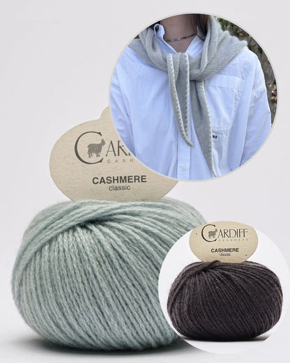 Phoebe Scarf | super easy from Classic Cashmere by Cardiff Cashmere