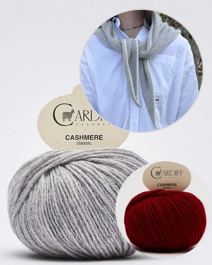 Phoebe Scarf | super easy from Classic Cashmere by Cardiff Cashmere