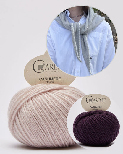 Phoebe Scarf | super easy from Classic Cashmere by Cardiff Cashmere