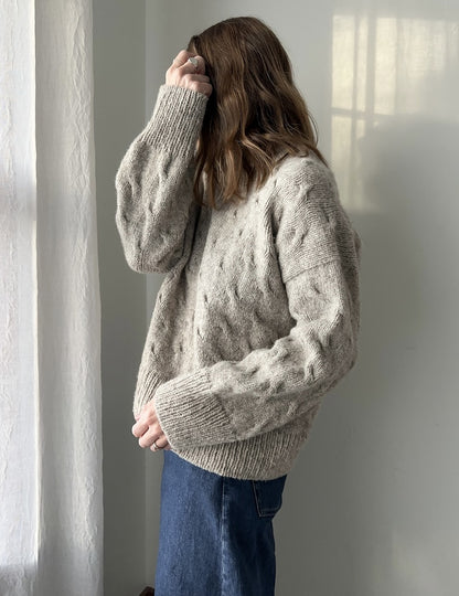 Seaway Pullover | zartes Zopfmuster aus Le Petit Lambswool und Le Petit Silk Mohair von Biches & Bûches