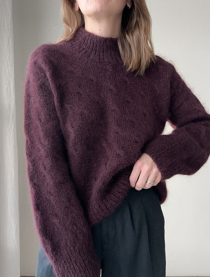 Seaway Pullover | zartes Zopfmuster aus Le Petit Lambswool und Le Petit Silk Mohair von Biches & Bûches