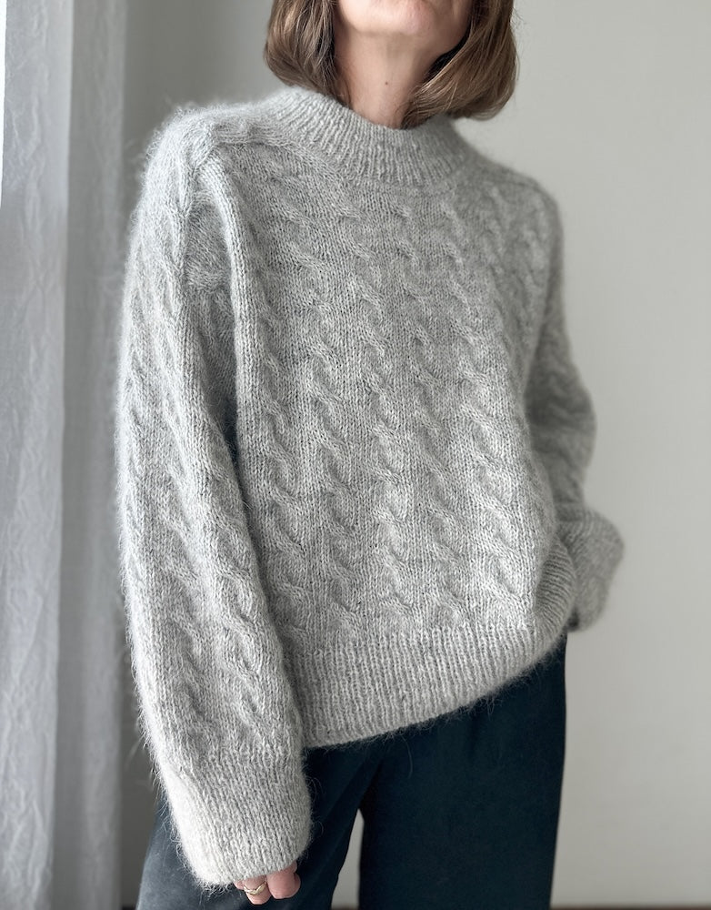 Chandail Shoreline | motif délicat en Fjallalopi et Tynn Silk Mohair