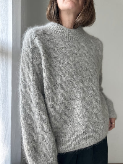 Chandail Shoreline | motif délicat en Fjallalopi et Tynn Silk Mohair