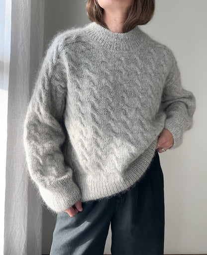 Chandail Shoreline | motif délicat en Fjallalopi et Tynn Silk Mohair