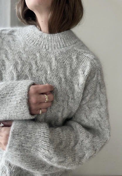 Chandail Shoreline | motif délicat en Fjallalopi et Tynn Silk Mohair