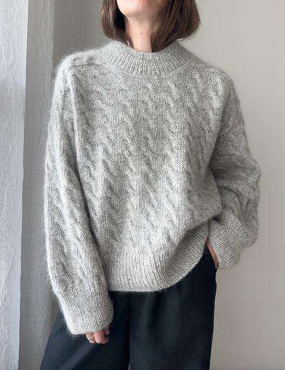 Chandail Shoreline | motif délicat en Fjallalopi et Tynn Silk Mohair