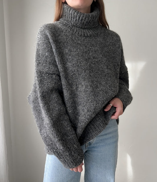Pull-over d'hiver | pull-over chaud à col roulé en Lettlopi et Einband de Lopi Island