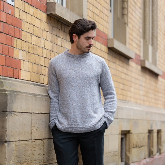 Granite Line Sweater | leichter Melange Effekt aus Puno und Suave von Pascuali