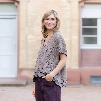 Oyster Shirt | Fine wave pattern from Arctic Pearl by Pascuali