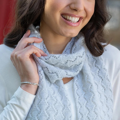 Snowscape Scarf | zartes Muster aus Cashmere Lace von Pascuali
