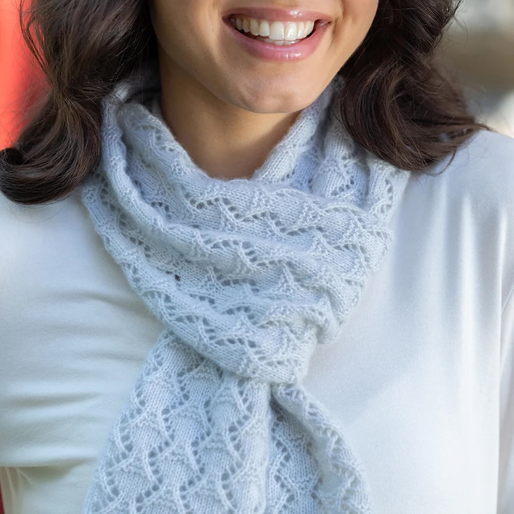 Snowscape Scarf | zartes Muster aus Cashmere Lace von Pascuali