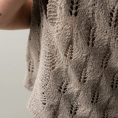 Chemise motif feuille de tremble | motif de feuille aéré du Népal par Pascuali