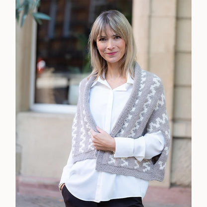 Zigzag Cape | norsk mønster i babyalpaca Los Andes