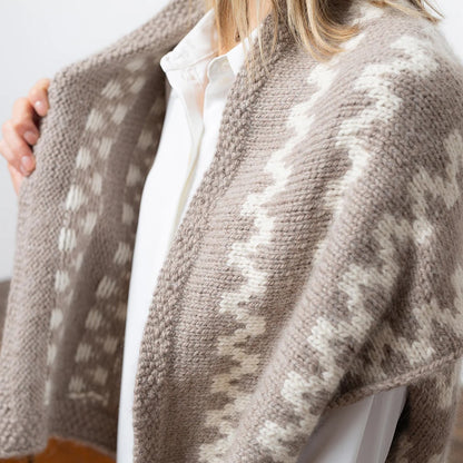 Zigzag Cape | norsk mønster i babyalpaca Los Andes
