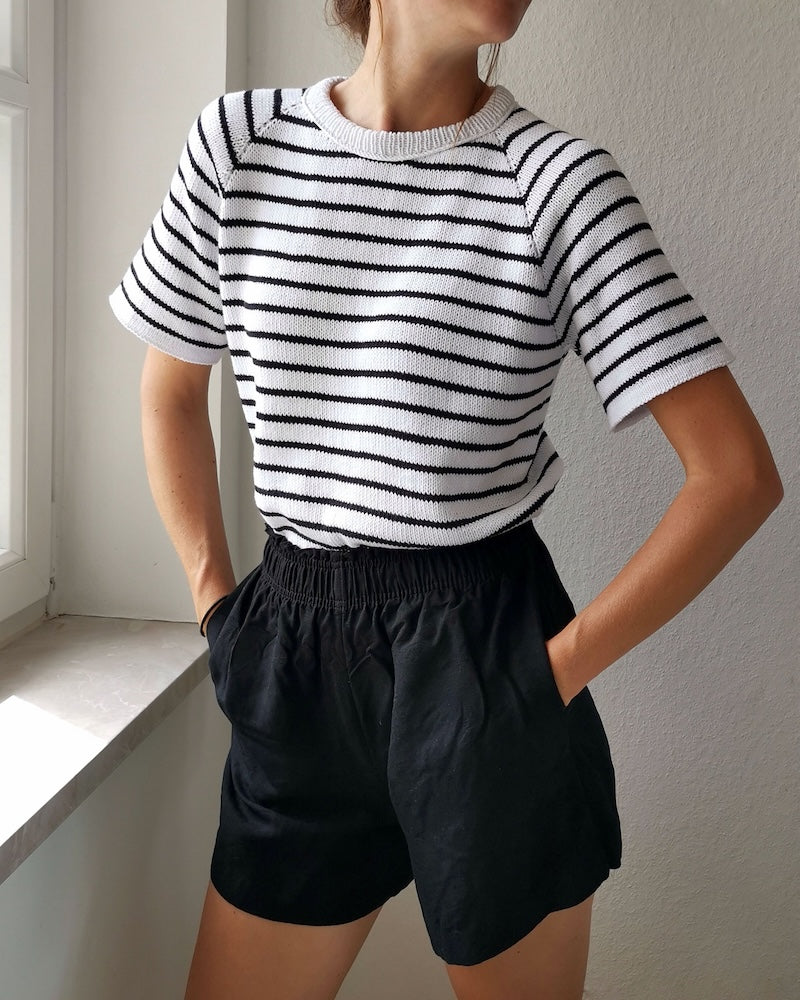 Paula-m Freestyle Shirt Stripes mit Ecopuno von Lana Grossa 3