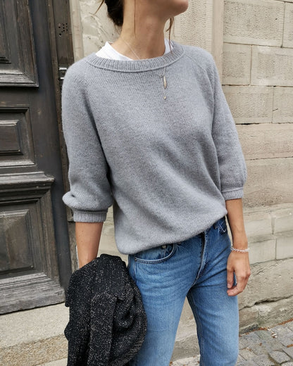 Freestyle Sweater | Basic sweater with Cheeky Merino Joy from Rosy Green Wool 