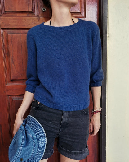 Freestyle Sweater | Basic sweater with Cheeky Merino Joy from Rosy Green Wool 