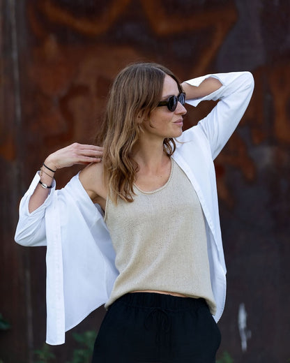 Gisèle Top | simple summer top made from Nepal by Pascuali